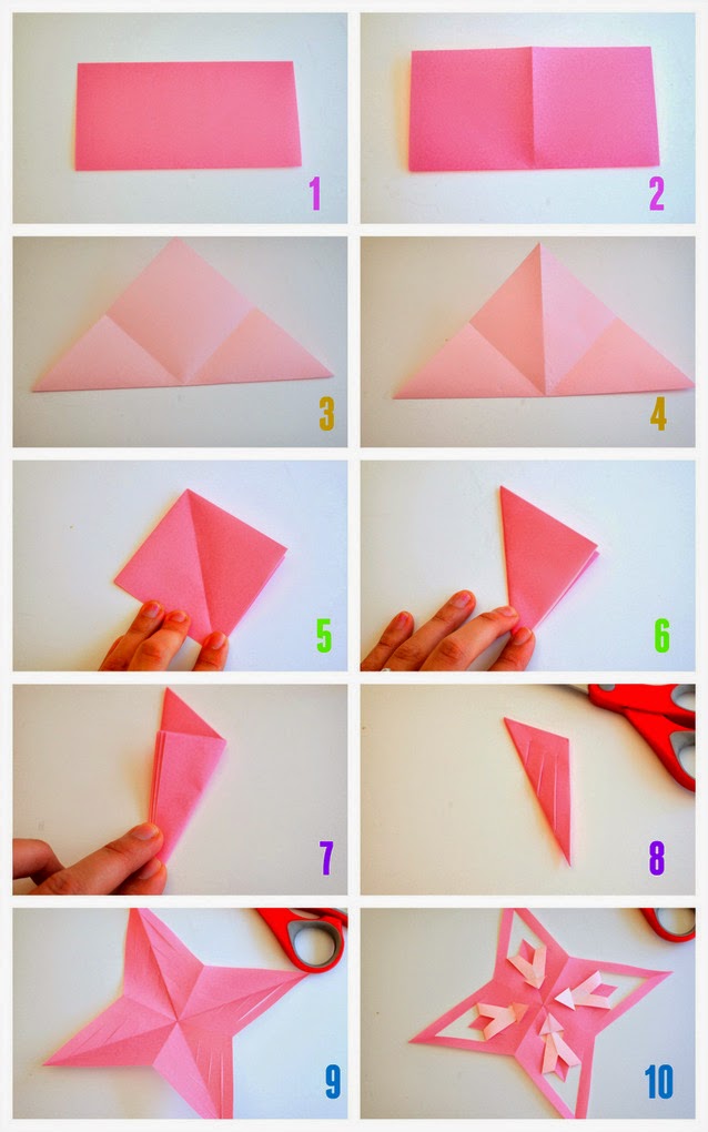 How to Fold and Cut Origami Stars